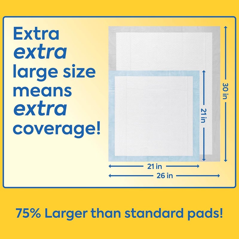 OUT Petcare Puppy Pads XXL Heavy Duty Leak Proof Pee Pads for Dogs Potty Training  Housebreaking Puppy Essentials 26x30 30 Count - Image 3