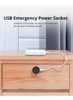 Y&D Fingerprint Drawer Lock, Intelligent Biometric Cabinet Lock Keyless Privacy Office Locker Furniture Fitness DIY Hidden File Closet (black)  - Image 3