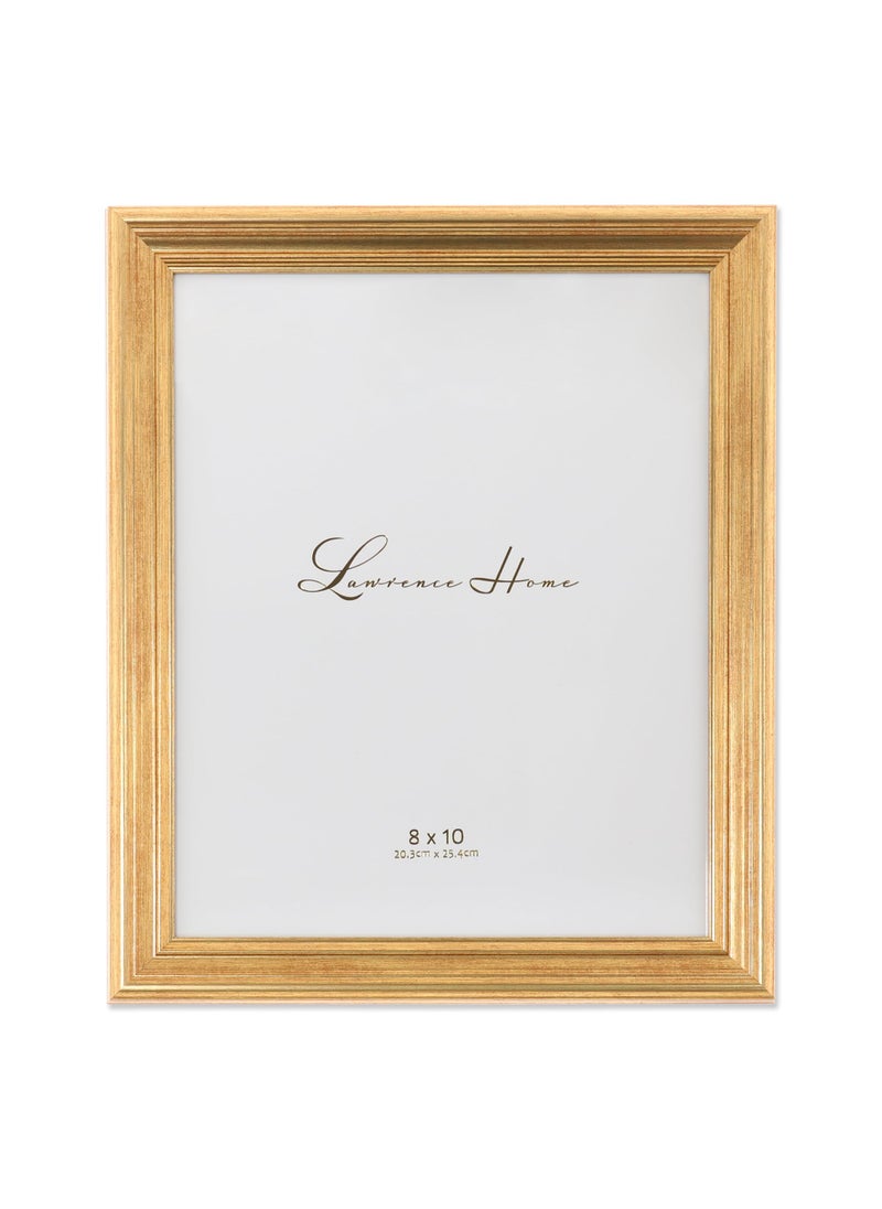 Lawrence Frames Lawrence Frames 536280 Sutter Gold 8x10 Picture Frame 