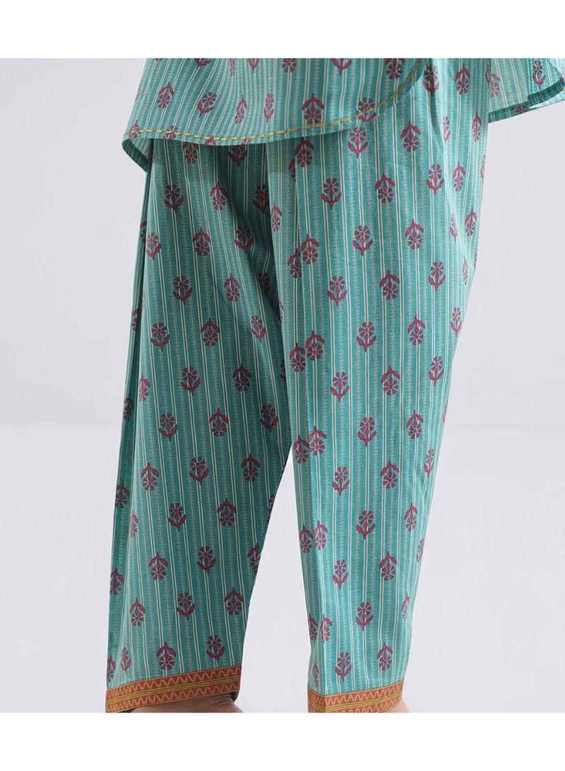 Fabric Pakistani printed lawn dress - Image 4