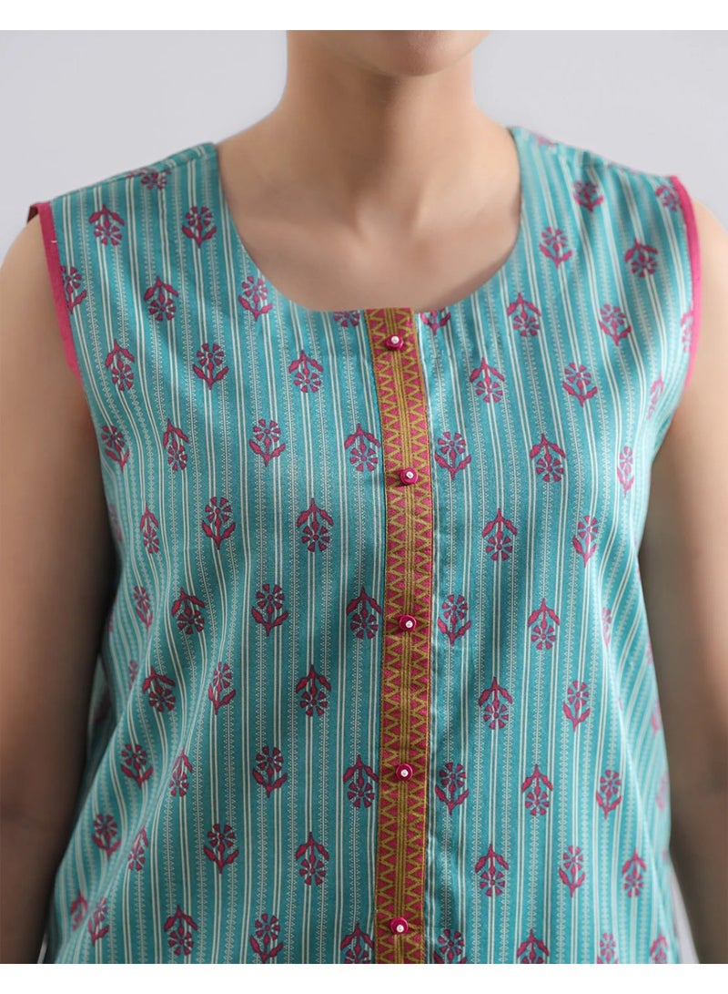 Fabric Pakistani printed lawn dress - Image 3
