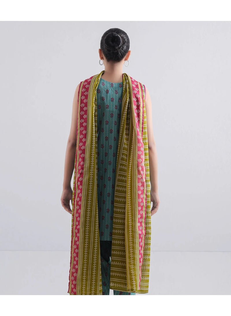 Fabric Pakistani printed lawn dress - Image 2