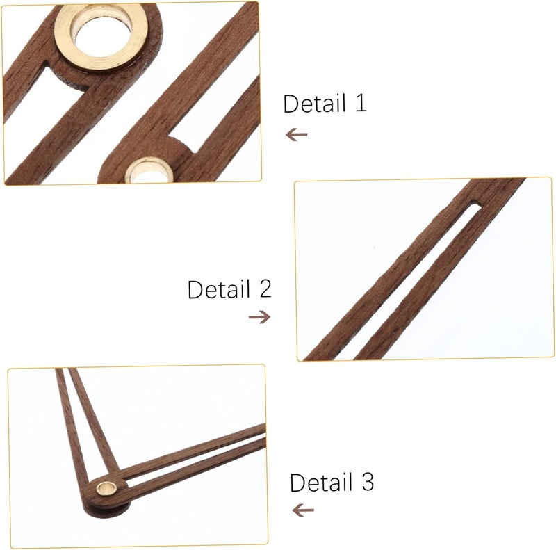 Gadpiparty Wood Clock Hands Kit Precision DIY Clock Movement Replacement Parts for Home Decor and Copper Kit 5 Sets - Image 5