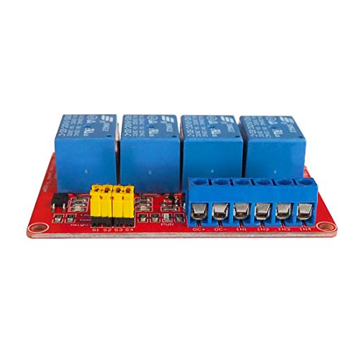 VOGURTIME 4 Channel 5V Relay Module with Optocoupler Isolation Support High and Low Level Trigger Relay Red Board by VOGURTIME - Image 2