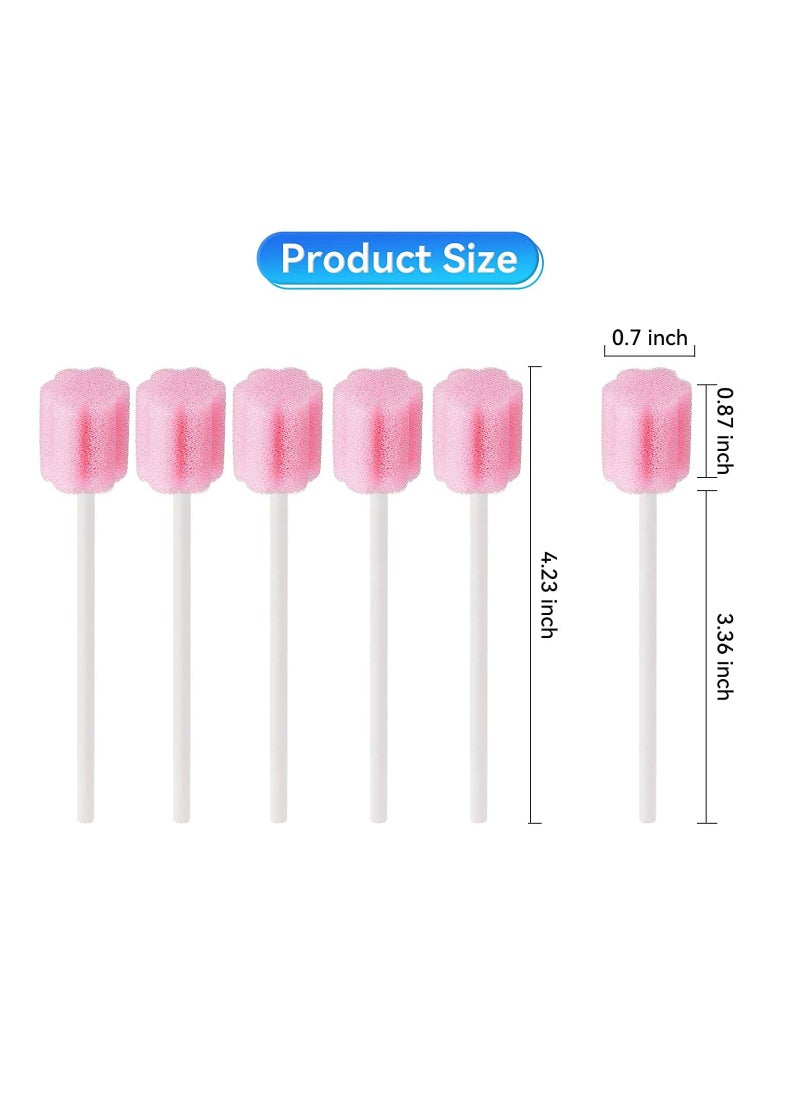 SYOSI - Dental Swabs Mouth Sponge Oral Care Tooth Cleaning Swab Portable Disposable Convenient for Clinic Hospital 100PCS - Image 1