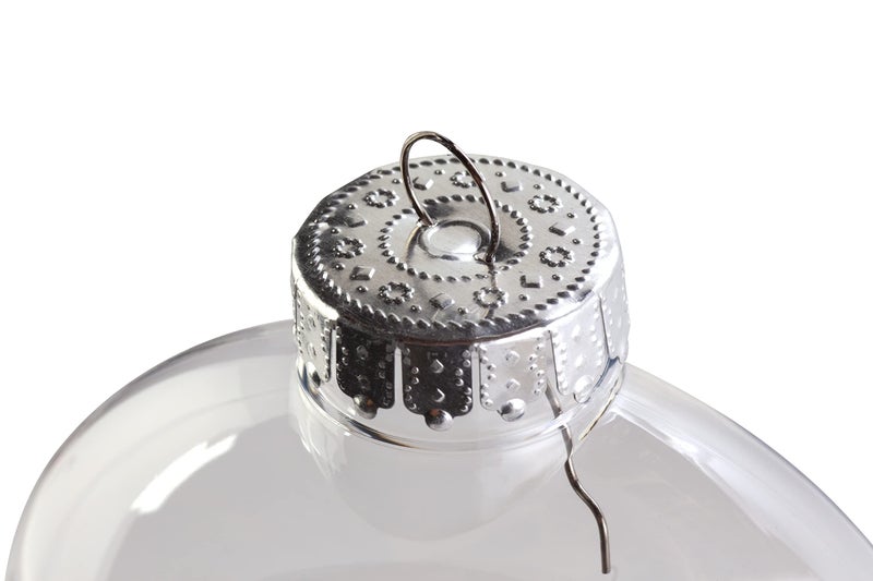 Creative Hobbies 3.15"" Clear Plastic Ornaments Disc Ornaments - Plastic Ornaments for Crafts - Fillable Round Disc Ornaments - Pre-Strung with Hanging Cord | Pack of 12 - Image 4