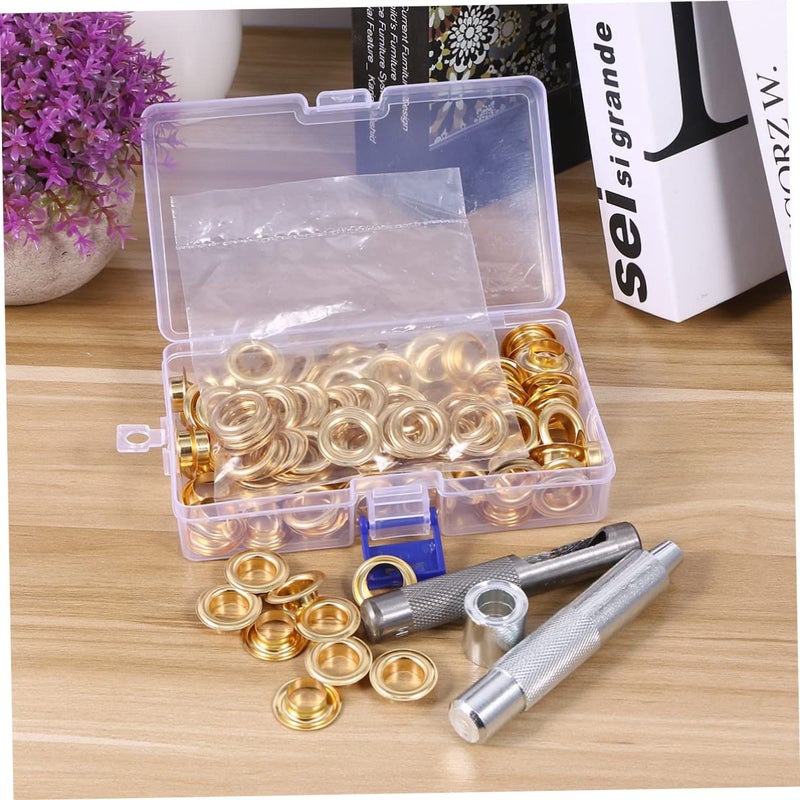 Heavy Duty Grommets Kit 100 Pieces Eyelets with Installation Tool for Shoes Clothing and Crafts - Image 5
