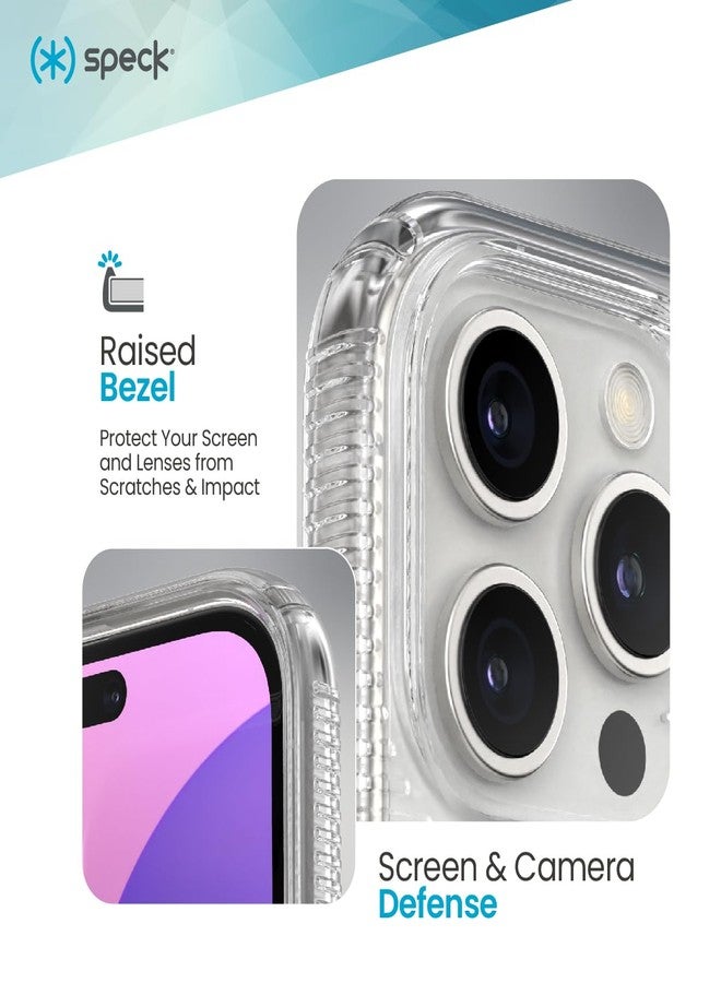 Speck Clear iPhone 16 Pro Max Case - Slim Phone Case iPhone 16 Pro Max - iPhone 16 Pro Max Phone Case - MagSafe - GemShell - Crystal Clear - Image 4