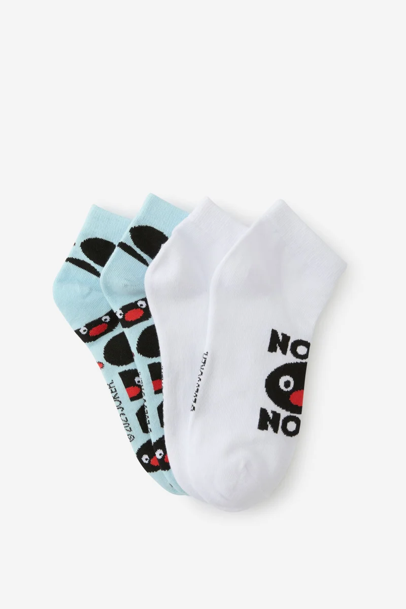 Typo 2 Pk Of Ankle Socks