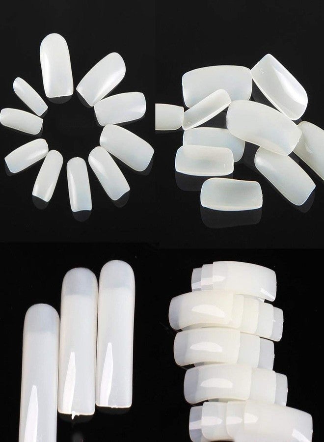 SAVNI combo of steel nail edge cutter, 100 pcs acrylic nail extensions, Nail glue nail art manicure and pedicure - Image 4