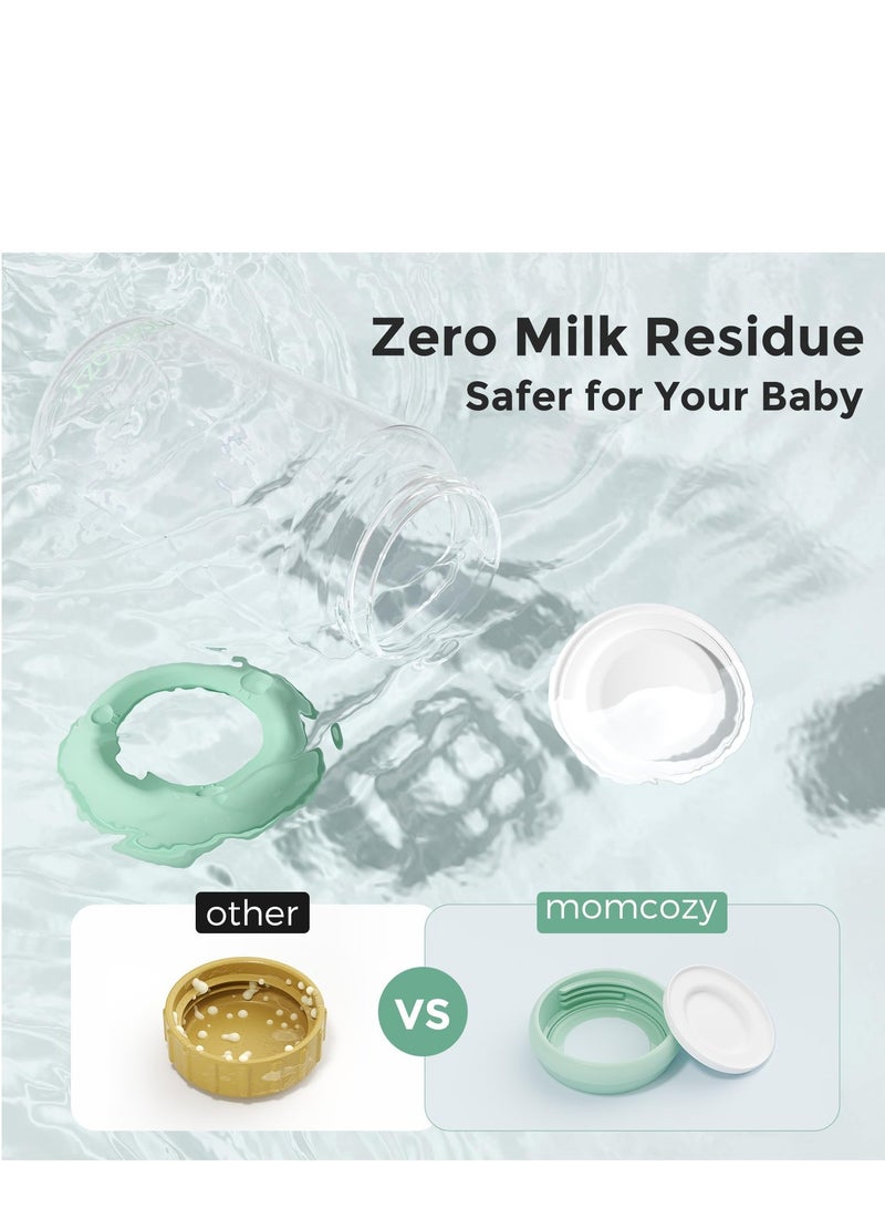 Momcozy Natural Baby Bottle, 10oz Wide-Neck Breast Milk Container, Breastmilk Storage Bottle for Fridge & Momcozy Breast Milk Cooler, BPA Free Milk Collection Bottles, Breastfeeding Essential, 4PCS - Image 3