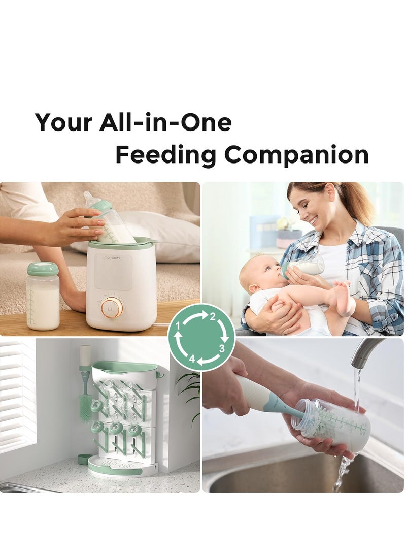 Momcozy Natural Baby Bottle, 10oz Wide-Neck Breast Milk Container, Breastmilk Storage Bottle for Fridge & Momcozy Breast Milk Cooler, BPA Free Milk Collection Bottles, Breastfeeding Essential, 4PCS - Image 4