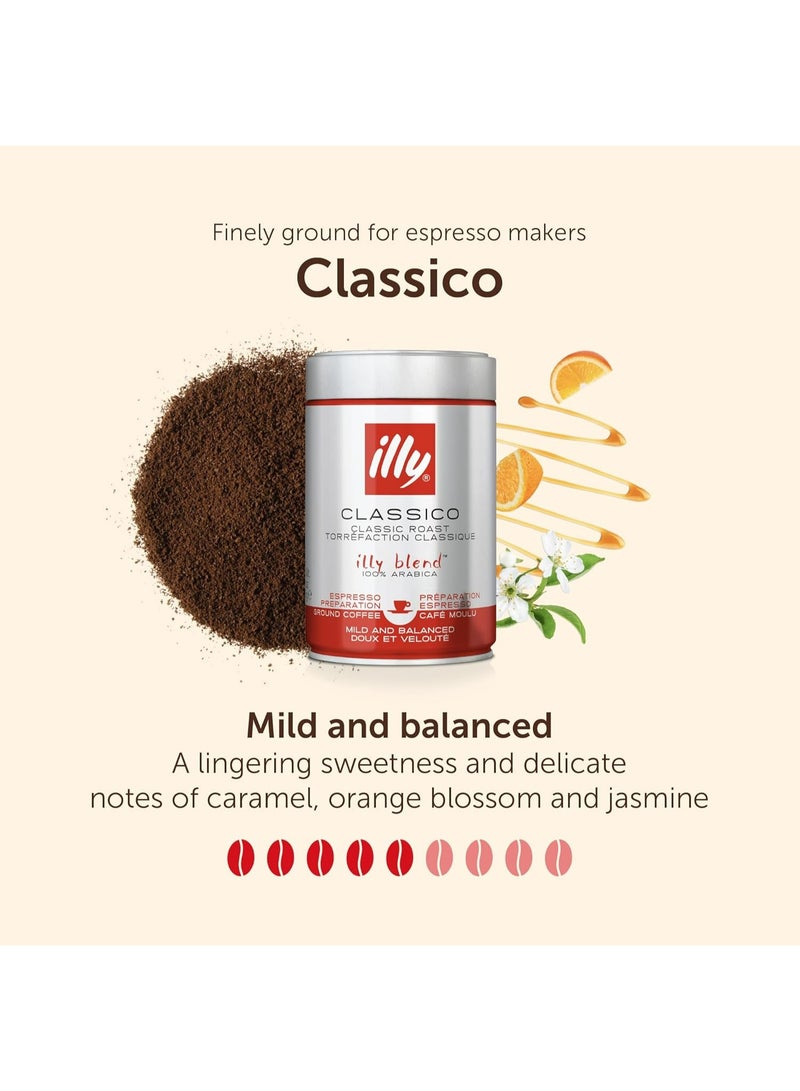 Illy Espresso Medium Roasted Ground Coffee Tins – 250g - Image 5