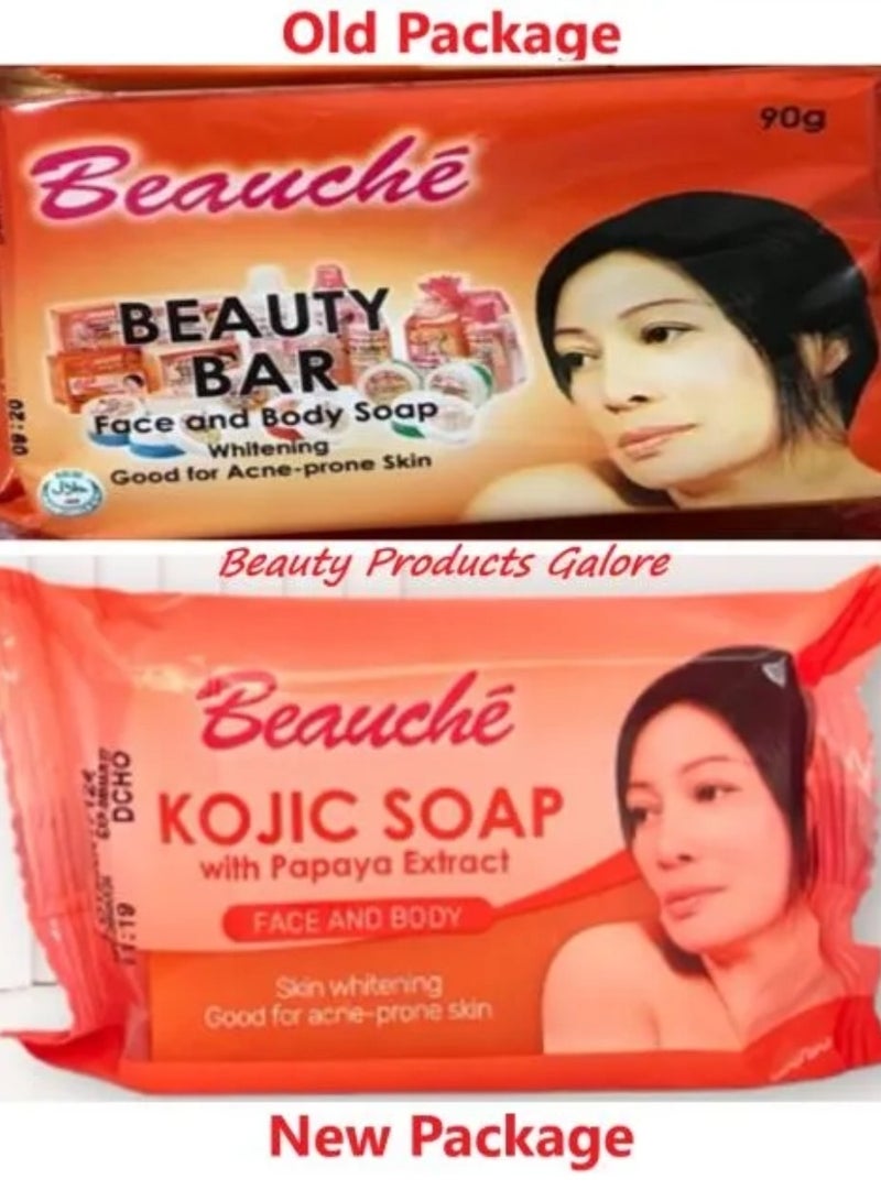 بيوشيه صابونة كوجيك من بوتشي بخلاصة البابايا للوجه والجسم 90 جرام - Image 2