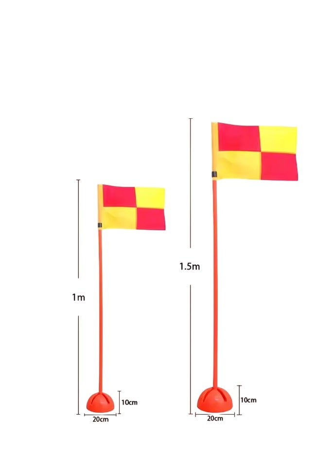 Spall Mini Flag Pole with Base – Soccer Corner Flags (1m & 1.5m) - Image 2
