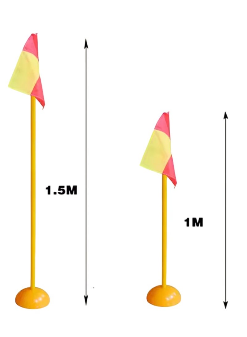 Spall Mini Flag Pole with Base – Soccer Corner Flags (1m & 1.5m) - Image 3