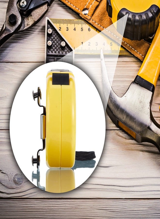 Dunzy Small Metal Tape Measure Holder Clip Occidental Tape Tool Measure Belt Clip for Tool Belt with Mounting Screw for Drill Leather Pocket(8 Set) - Image 5