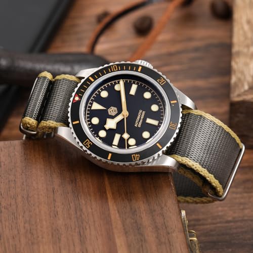 watchdives Nylon Watch Band 18mm 20mm 22mm Multicolor Replacement Watch Straps for Men Women (Yellow Gray, 20mm) - Image 4