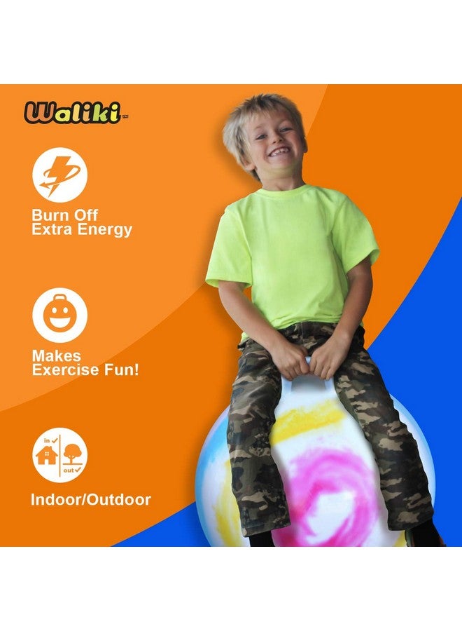 WALIKI Hopper Ball Toy for Boys & Girls Ages 7 8 9 Years Old | Tie-Dye Jumping Ball | Hippity Hop Ball | Fun Birthday Gift | 20” - Image 3