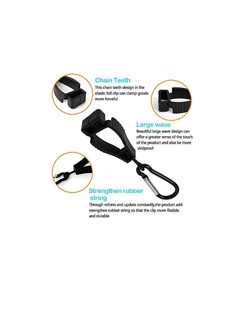 Y&D 12 Pack Glove Grabber Clip Holder work Safety Keeper, Guard Labor Worker Glasses Helmets Hanger Clamp Catcher - Image 2