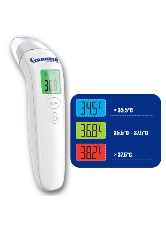 Granzia NC-6 – Non-Contact Infrared Thermometer for Babies & Children & Adults | 1-Second Reading, 3cm Distance, Color Display, 20-Reading Memory, Auto Shut-Off - Image 5