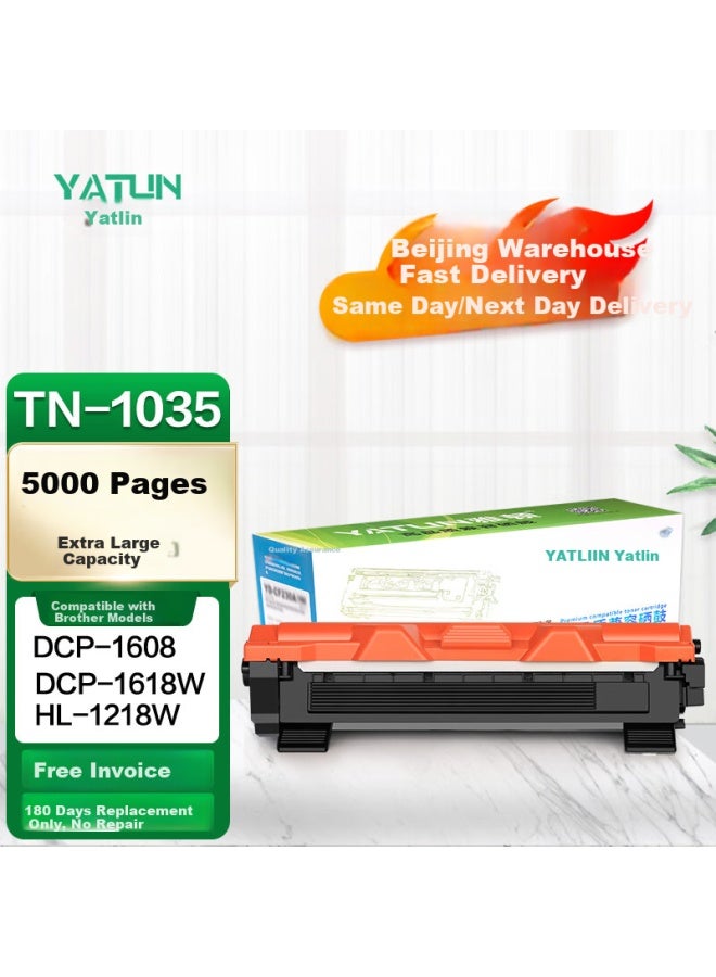 Yatun 1618w Toner Cartridge Compatible With Brother 1608 Drum Tn1035 Printer Toner Cartridge Powder Box