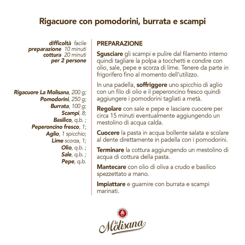 La Molisana, Pasta Rigacuore N.1000, 1.1lb - Image 3