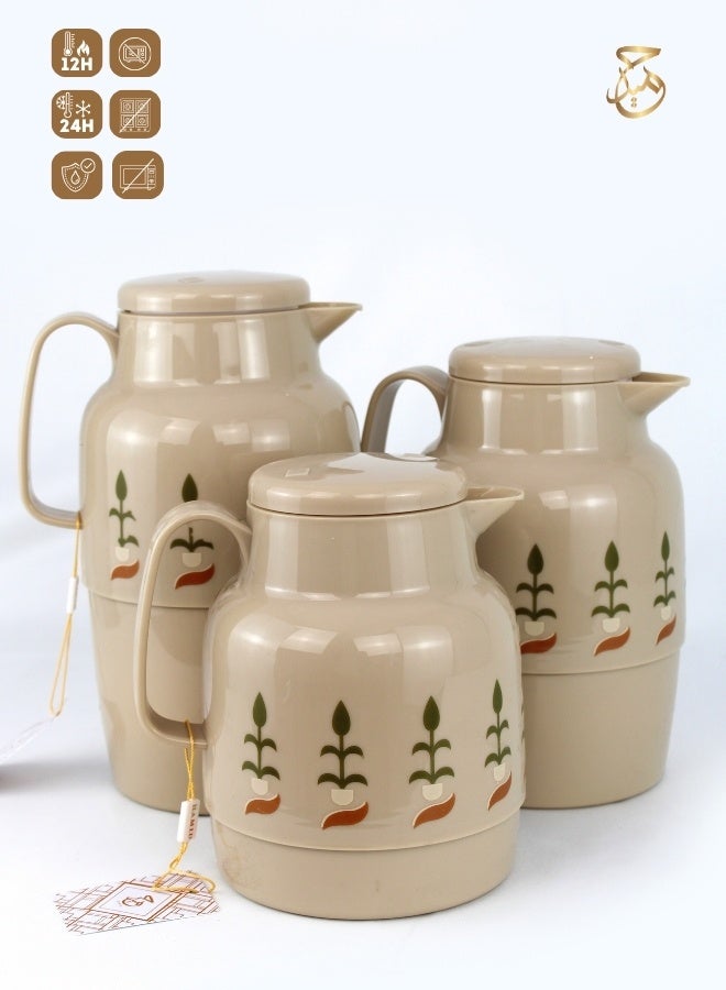 Red Home Vacuum Flask Set 2000ml,1500ml, 1000ml,CB  - Image 1