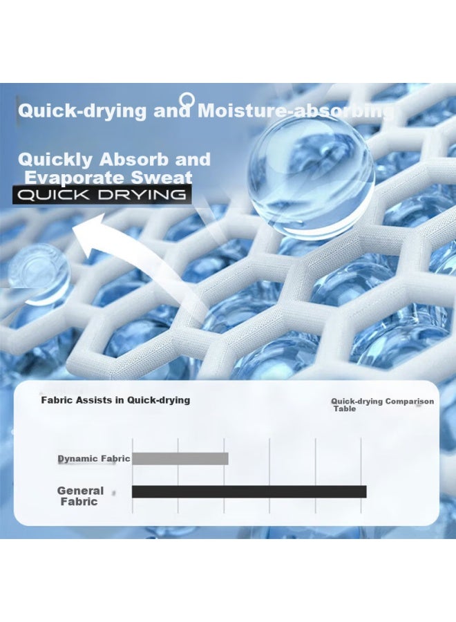 Veidoorn Men'S Short Sleeve T-Shirt Sports Summer Casual Breathable Quick-Drying Ice Silk Running Basketball Half Sleeve Top White M - Image 3