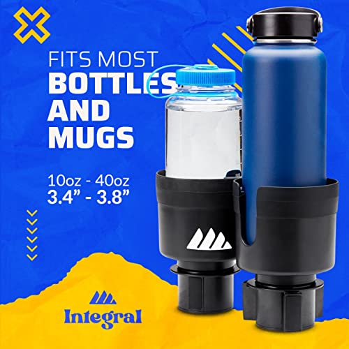 Integral Hydro Expander - Car Cup Holder Expander Organizer with Adjustable Base - Rubber Tabs Hold Most 32 - 40 oz Bottles and Large Cups - Image 5