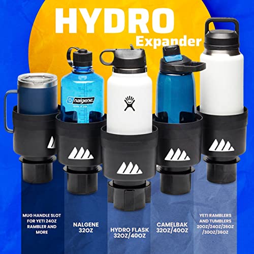 Integral Hydro Expander - Car Cup Holder Expander Organizer with Adjustable Base - Rubber Tabs Hold Most 32 - 40 oz Bottles and Large Cups - Image 4