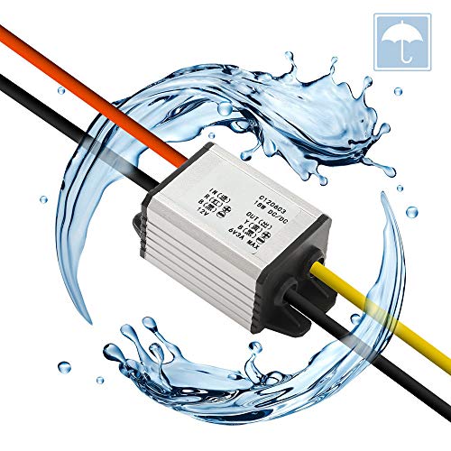 Dorhea 12V to 6V Car Power Voltage Converter - DC 9V-22V to DC 6V Buck Voltage 3A 18W Waterproof Step Down Module for LED Display, Radio & Automotive Use - Image 4