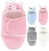 SEVDO Swaddles for NewbornsPersonalized Baby Sleep SackInfant Cute Plush Receiving Blanket 06 Months for Girl Boy Pink Cat - Image 2