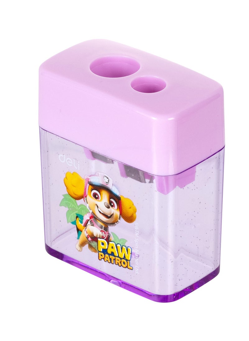 Deli Deli EH551 Paw Patrol 2-Hole Pencil Sharpener – ideal for school & creative fun  - Image 1