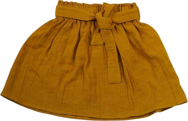 تيزجيلسين Girls 2 Layer Muslin Fabric 100% Organic Cotton Skirt