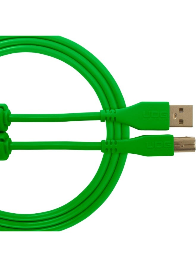 UDG Ultimate Audio Cable USB 2.0 A-B, Green, Straight, 3 m - Image 1