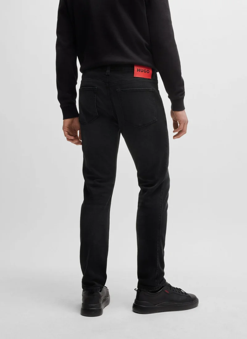 HUGO Extra-slim-fit jeans in black-black stretch denim