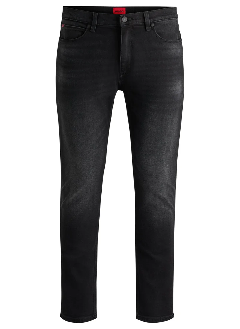HUGO Extra-slim-fit jeans in black-black stretch denim