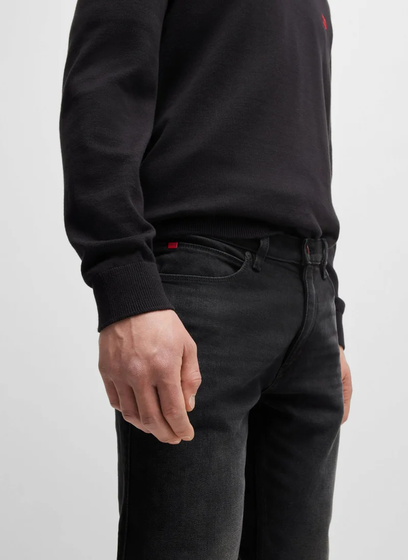 HUGO Extra-slim-fit jeans in black-black stretch denim
