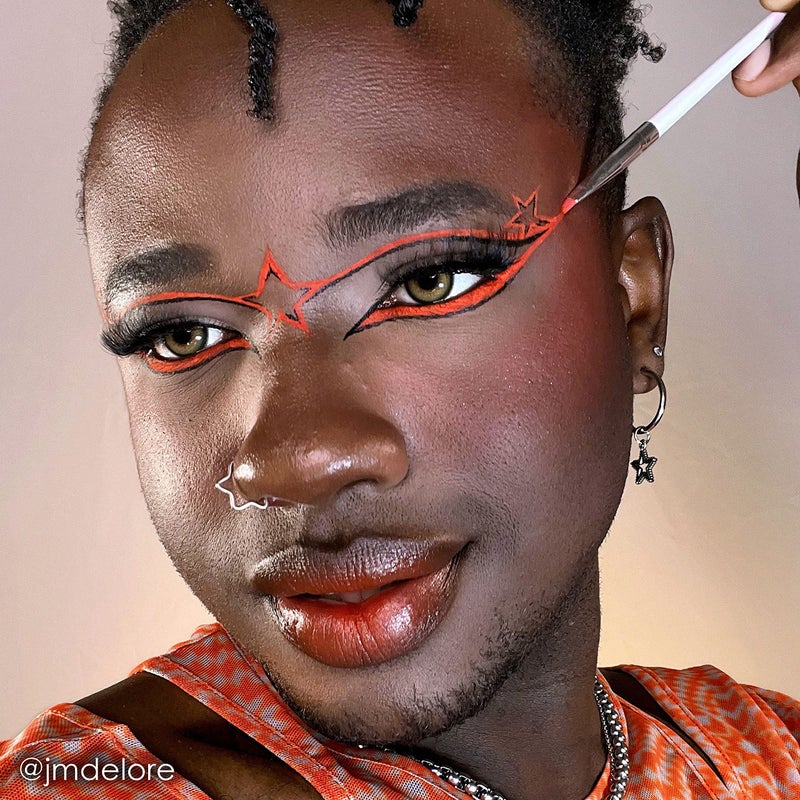 Mehron Makeup StarBlend Cake Makeup | Wet/Dry Pressed Powder | Powder Foundation | Orange Face Paint & Body Paint 2 oz (56g) - Image 2