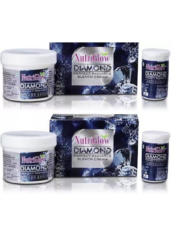 NUTRIGLOW Diamond Radiance Bleach Cream (43Gm Each) Brightens Your Dull Complexion Covers Unwanted Facial Hair & Works As A Dark Spot Corrector Combo Pack Of 2 - Image 1