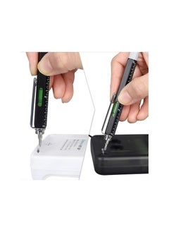 PROMASS promass 6 in 1 Multitool Pen, Pocket MultiTool with Stylus Ruler Level Screwdriver Ballpoint Touch Screen Pen, Cool Must-Have Gadgets Birthday Gifts for Woodwork Electrical Engineers, Yellow and Black  - Image 4