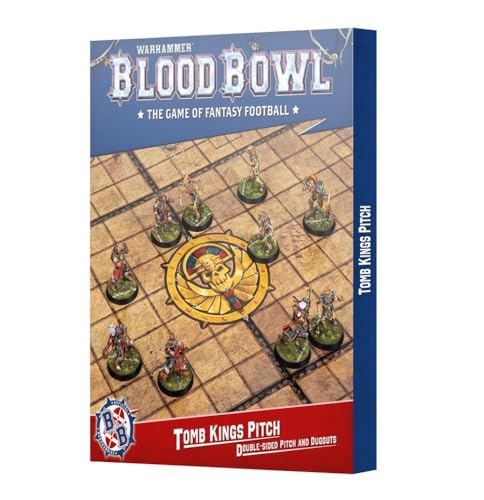 WARHAMMER Games Workshop Blood Bowl Tomb Kings DoubleSided Pitch and Dugouts - Image 1