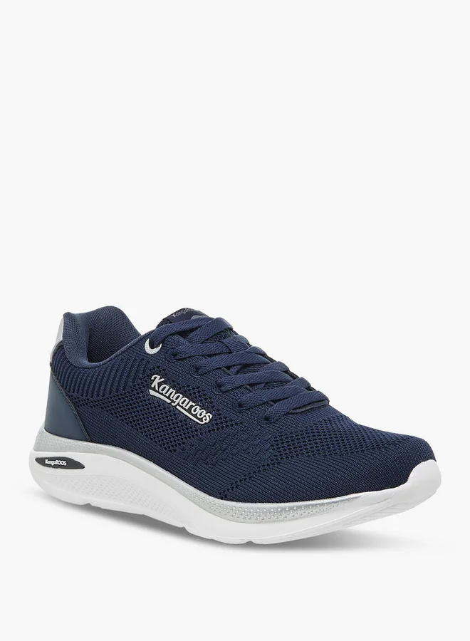 kangaROOS Women's Textured Lace-Up Closure Sports Shoes