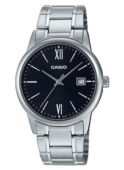Casio Quartz Silver Stainless Band Analog Watch MTP-V002D-1B3UDF