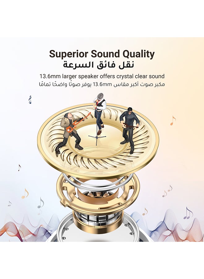 Ugreen Wireless Earbuds Bluetooth 5.3, HiTune H5 Earphones in Ear Noise-reducing Headphones 26Hrs Playtime With Charging Case, Immersive Premium Sound Long Distance Connection Headset For iPhone 16/15 - Image 2