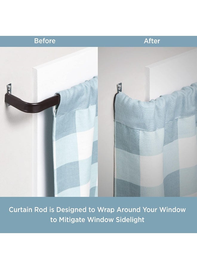 Kenney 514 Single Curtain Rod 28 to 48Inch Espresso - Image 3