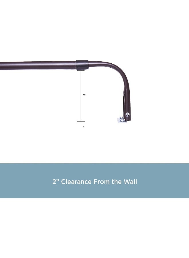 Kenney 514 Single Curtain Rod 28 to 48Inch Espresso - Image 5