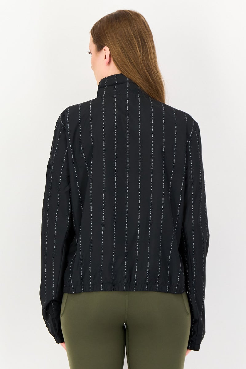 Nike Women Dri-Fit Long Sleeve Running Jacket, Black - Image 3