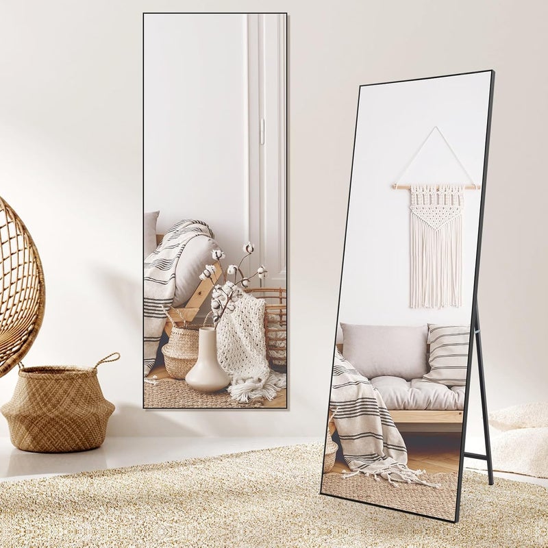 HORLIMER 165x60 cm Full Length Mirrors Black - Image 2